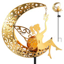The Moonlight Garden | Solar Crackle-Glass Stake Lights