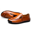 Handmade Leather Men Shoes High Quality Men Loafers Comfortable Soft Sole Walking Shoes Hot Sale Moccasins Men Driving Shoes New