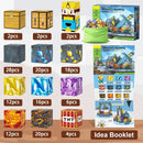 Magnetic Building Blocks Mine World Magnet Cubes Forest Set for Boy Girl Kid Age 3+ DIY Model Children STEM Sensory Toy Gift