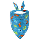 Dog Bandana Fruit Floral Spring Washable Soft Doggy Scarf Kerchief Summer Adjustable for Small Medium Large Dogs Pets