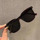New Fashion Square Women's Sunglasses Retro Rice Nail Metal Sun Glasses Outdoor Sun Shading Sports Glasses For Men And Women