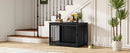 Dog Cage Furniture, 100 Cm Dog Box for Home, Sliding Doors, 2 Doors, Modern Wooden Indoor Dog Box for Small/Medium/Large Dogs