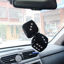 Auto Car Hanging Fuzzy Dice Dots Pendant Decor Velvet Dice Model Decoration Rearview Mirrors Styling Car Accessories Interior