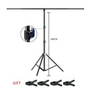SH T-shaped Stand Tripod Background Backdrop Photography Adjustable Support System Photo Studio  for Non-Woven Muslin Backdrops
