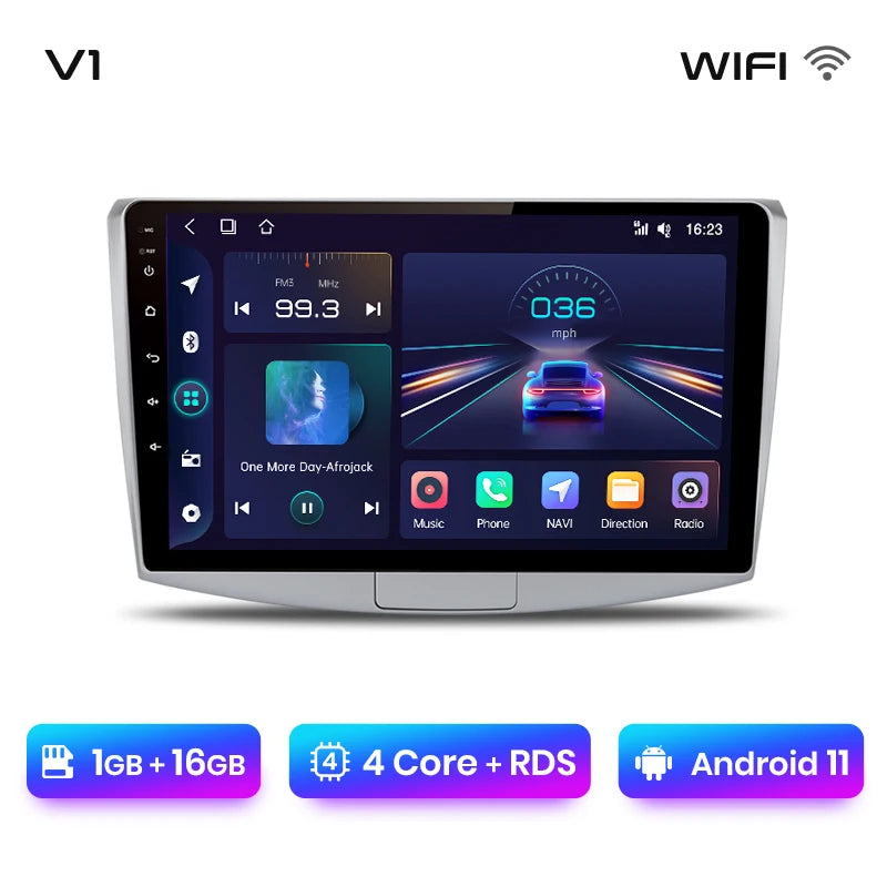 Junsun V1 AI Voice Wireless CarPlay Android Auto Radio for VW Passat B6 B7 CC 2010 - 2015 4G Car Multimedia GPS 2din autoradio