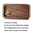 The Vault | Handcrafted Walnut Wooden Ring Box with Musical Movement
