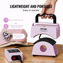 SucceBuy Hat Press Machine Mini Hat Heat Press for Caps Cap Heat Press Machine Safety Base and Glove Automatic Shut-Off Purple