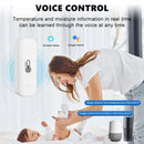 Tuya WiFi Temperatur- und Feuchtigkeitssensor Innen-Luftfeuchtigkeitssensor Batteriebetrieben APP-Überwachung für Alexa Google Home Sprache