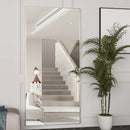 The Full-Length Horizon | 65-inch Floor Standing Black Metal Frame Mirror (24-inch Wide)