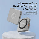 8-IN-1 Magnetic 2230 M.2 NVMe SSD Enclosure 10Gbps USB C Hub to HDMI-Compatible USB-C 3.2&USB-A 3.2 SD TF M.2 NVME SATA SSD Case