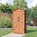 Belleze Outdoor Storage Shed With 4 Removeable Shelves, Wooden Garden Shed Lockable Tool Cabinet With Waterproof Roof, Outside