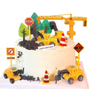 Excavator Car Crane Tractor Birthday Cake Topper Construction Party Decor Boy Kid Baby Shower 1st Birthday Party Cake Baking Kit