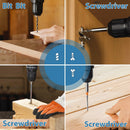 Cordless Drill Driver 12V Electric Screwdriver with Battery and Charger Case 2-Speed 3/8 Chuck LED Light for Repair & DIY