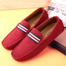 Suede Leather Men Shoes Casual Formal Man Loafers Handmade Moccasins Italian Breathable Slip on Male Boat Shoes Walking Footwear