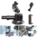 Ulanzi Car Phone Action Camera Holder Hand Pump 360° Suction Cup Adjustable Professional For GoPro for Insta360 for DJI Action