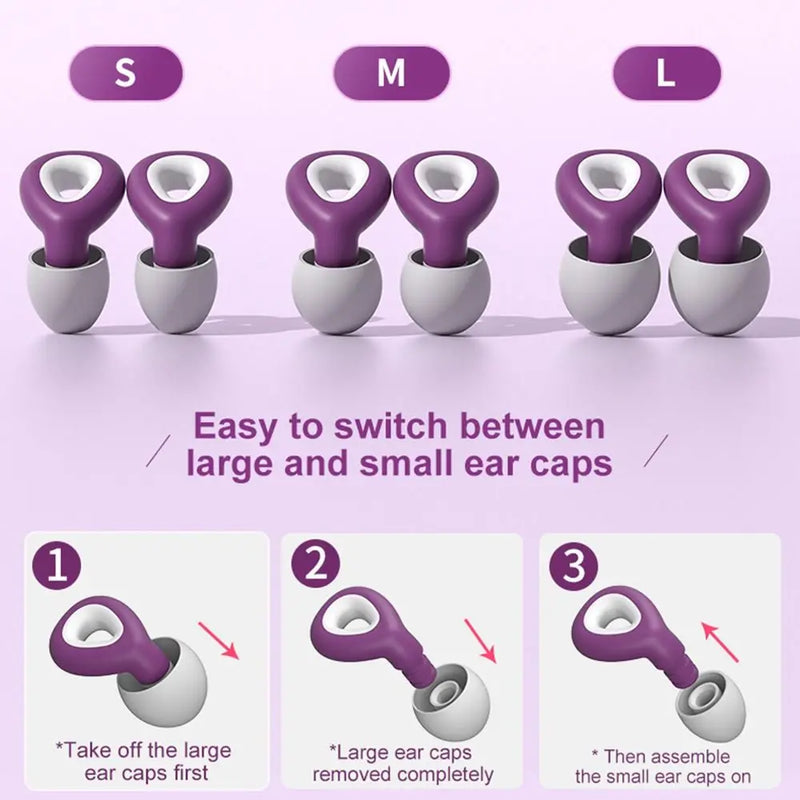 Sound Levels Sports Sleep Care Hearing Protection Earbud Noise Reduction Filter Silicone Earphone Musician Earplugs