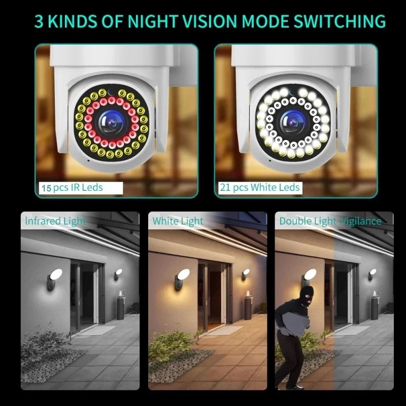 Yoosee WiFi IP Camera 3MP 5MP PTZ Camera Outdoor Security Video Camera Mini Color Night Vision Motion Detection Remote Control