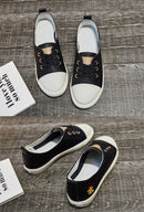 Comemore Summer Leather Women Casual White Vulcanized Shoes Sneakers Comfortable Flats Fashion 2022 Women's Slip-on Shallow Shoe