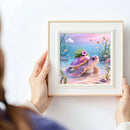 Huacan Diamond Painting Sea Turtle Flower Fish Diamond Embroidery Animal Full Kits New Arrivals
