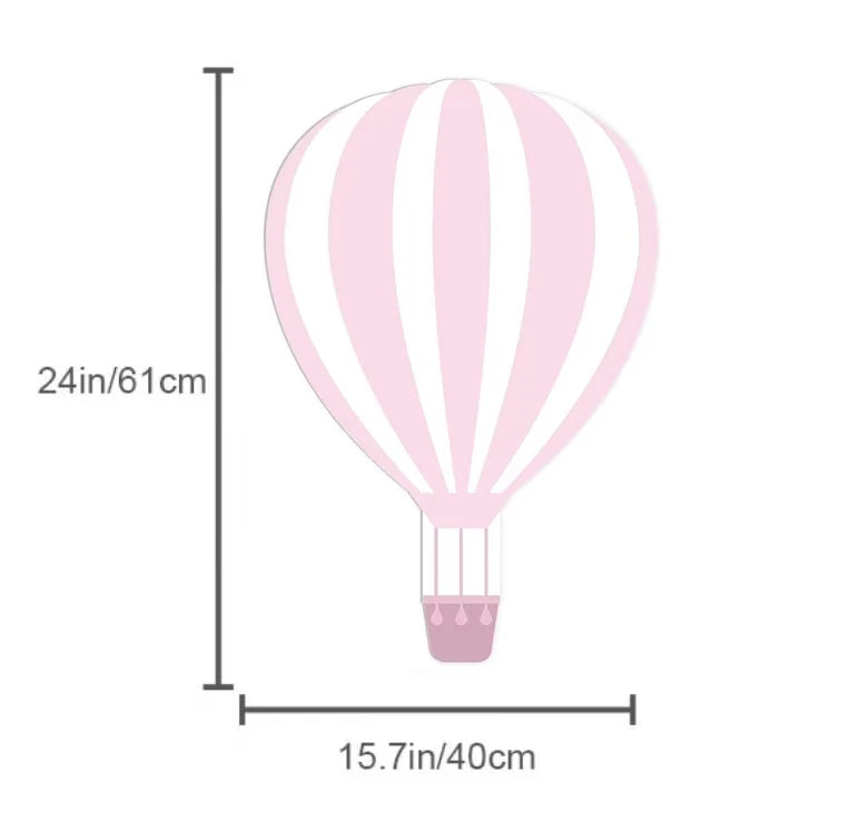 Hot Air Balloon KT Board Blue Pink Hot Air Balloon Cutouts for 1st Birthday party Decoration Girl Wedding Baby Shower Supplies