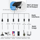 6V 4W Solar Battery Charger For Security Camera Portable Solar Power Bank 4W Solar Panel Charger DC 5521 With Remote Control