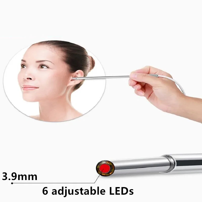 3.9mm 1080P Endoscope Camera For Vagina Cervical Inspetion IP67 Waterproof 6 LEDs Borescope  Camera For iPhone Android