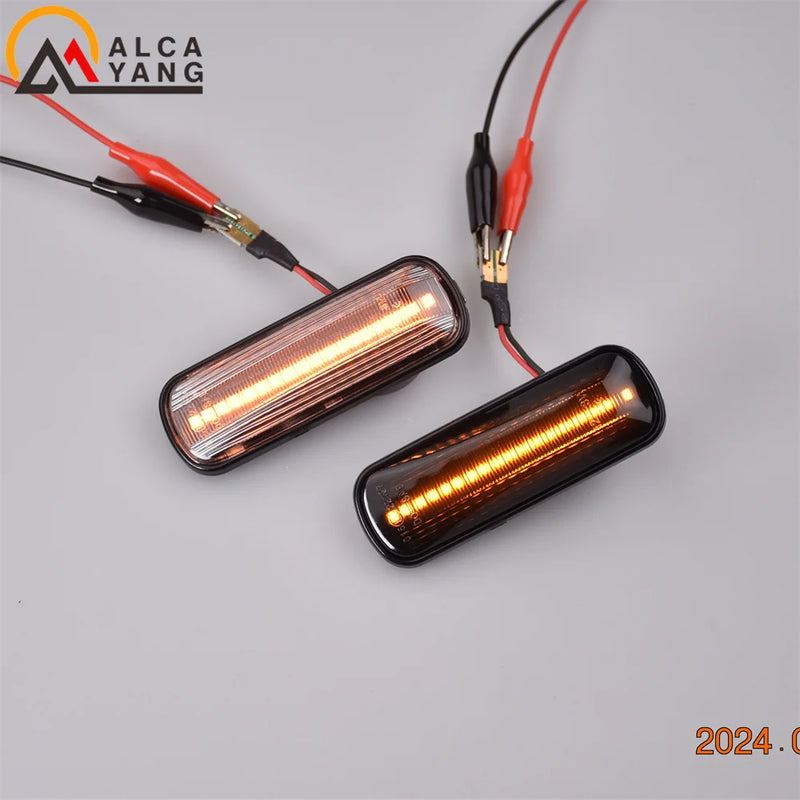 2Pcs Dynamic LED Side Marker Lights Turn Signal Indicator Car Accessories For Honda Civic EK 2/3/4dr Ballade CRV Prelude 95-99