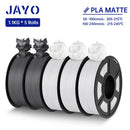 JAYO PLA Matte Filament 1.75MM 3D Printer Filament PLA Series 1.1KG/Roll 5 Rolls/set PETG 3D Printing Material For FDM