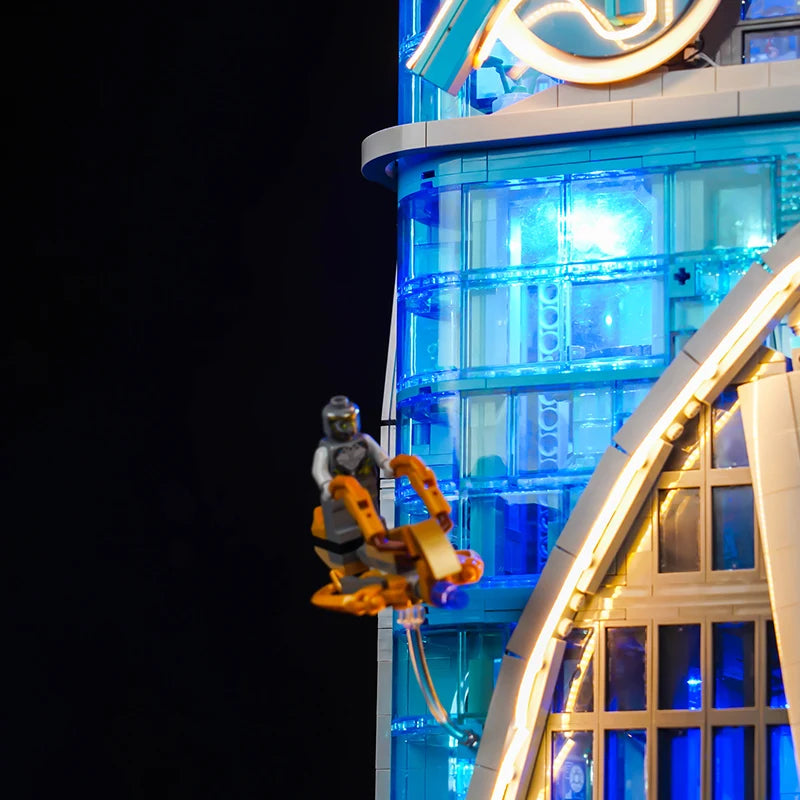 Brick Bling LED light is suitable for 76269 Avengers Tower building blocks (including lighting accessories only)