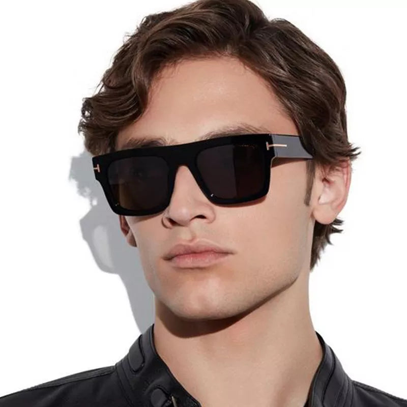 Oversized Sunglasses for Women Men Square Flat Top Big Sunglasses Male Luxury Brand Designer Trendy Shades Vintage Oculos De Sol