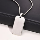 Waterproof Stainless Steel Dog Tag Necklaces for Men BFF Jewelry,Free Custom Birthday Graduation Father's Day Gifts to Him