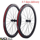 CSC Carbon Wheels 700C Cyclocross Gravel Bike T800 Carbon Wheelset Road Disc Brake Center Lock 35/38/40/45/50/58/60mm deep