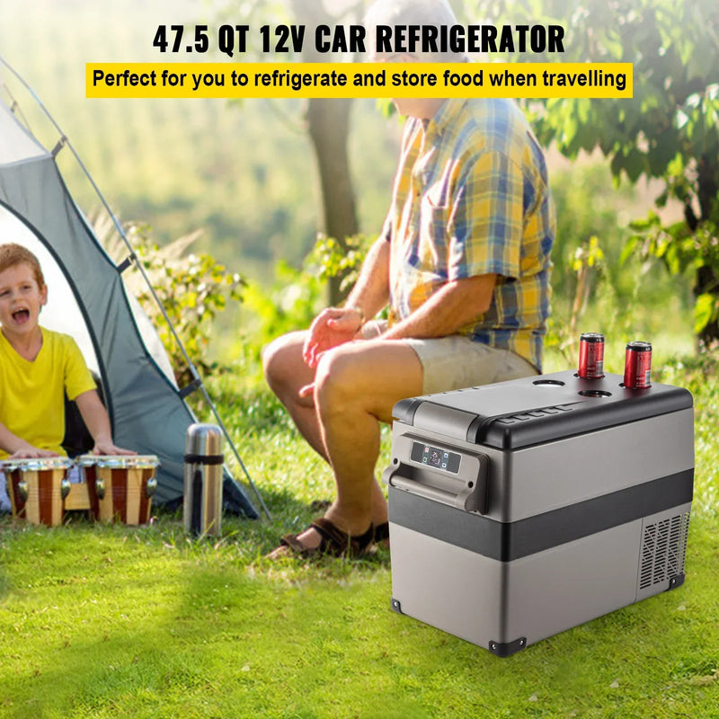 VEVOR  35L 45L 55L Car Refrigerator Mini Fridge Freezer Portable Compressor Cooler 12/24V DC 110-240V Ice Box for Camping