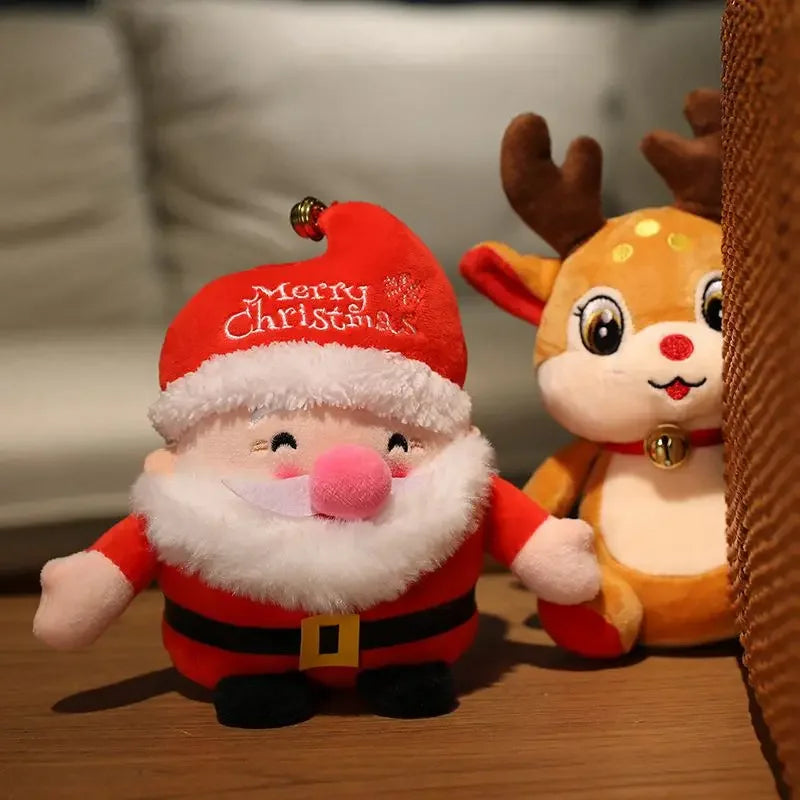 New  Lovely Santa Claus & Elk Plush Toys Stuffed Animal Doll Christmas Gifts For Children Kids Home Decoration High Quality