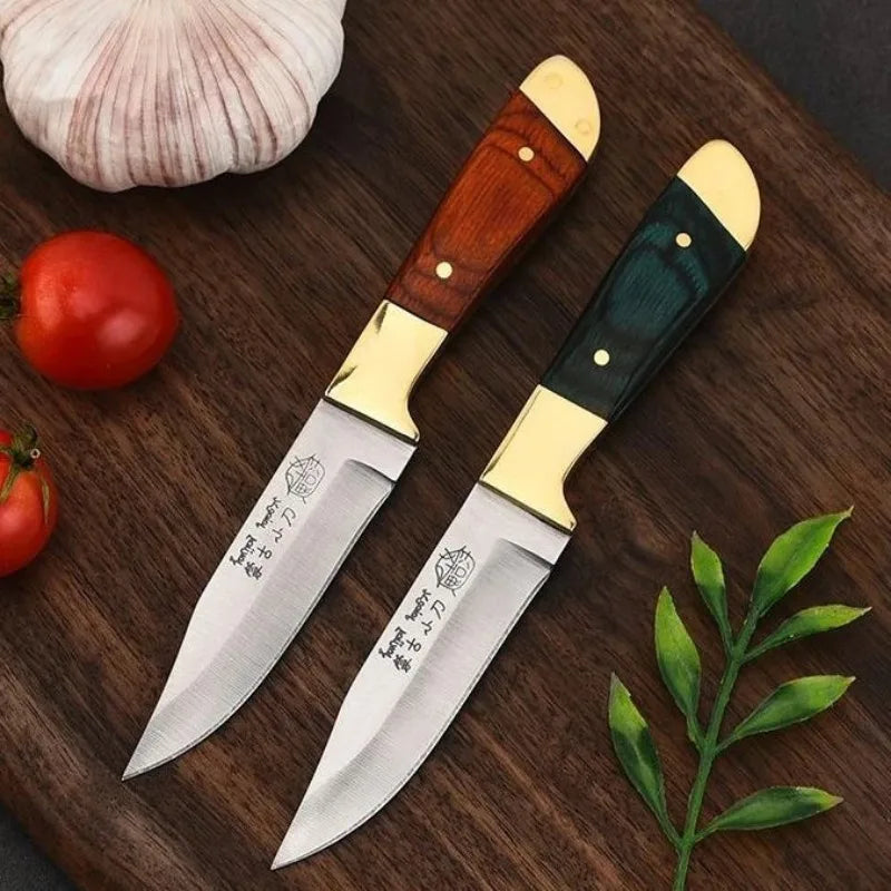 Boning Knife Meat Cleaver Stainless Steel Kitchen Mongolian Hand Meat Knife Roasted Whole Lamb Steak Knife with Cover