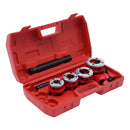 Pipe Threading Kit BSPT Thread Cutting Steel Threader Plumbers Set with 4/6 Threading Dies Manual Pipe Threader Tool Kit