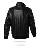 Men's New Autumn and Winter Motorcycle Leather Jacket, Men's Jacket with Plush Insulation, Trendy Men's Baseball Jacket, Casual