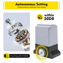 370W/550W/750W Heavy-Duty Sliding Gate Opener with Electric Automatic Motor, 6m Rack & Remote Control Kit – Ultimate Convenience
