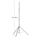 290cm Air Pressure Tripod Bearing 10kg for Camera Stainless Steel Light Stand For Ring Light Live Youtube and Photography Soft