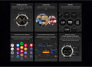 The Tank T4 | Rugged 6-Satellite GPS Smartwatch — 10ATM Diving Certified, Stainless Steel Bezel