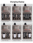 PALO 6F22 9V Ni-MH Akku 9 V 300mAh Batterien 9 Volt geringe Selbstentladung 9 Volt Batterie mit Smart Charger