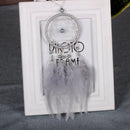 Mini Dream Catcher Car Pure White Feather Wind Chimes Wall Hanging Decor Romantic Home Ornament