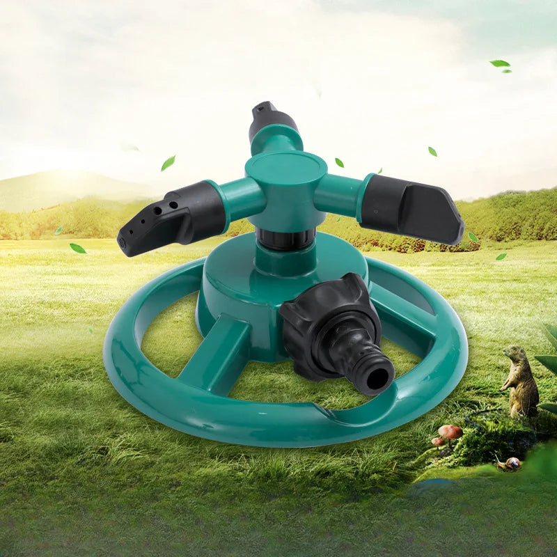 Automatic Sprinkler 360 Degree Automatic Rotating Water Spray Sprinkler Nozzle Garden Lawn Garden Watering Irrigation Supplies