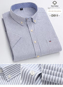 The Merchant | 100% Cotton Oxford Shirt, Short Sleeve