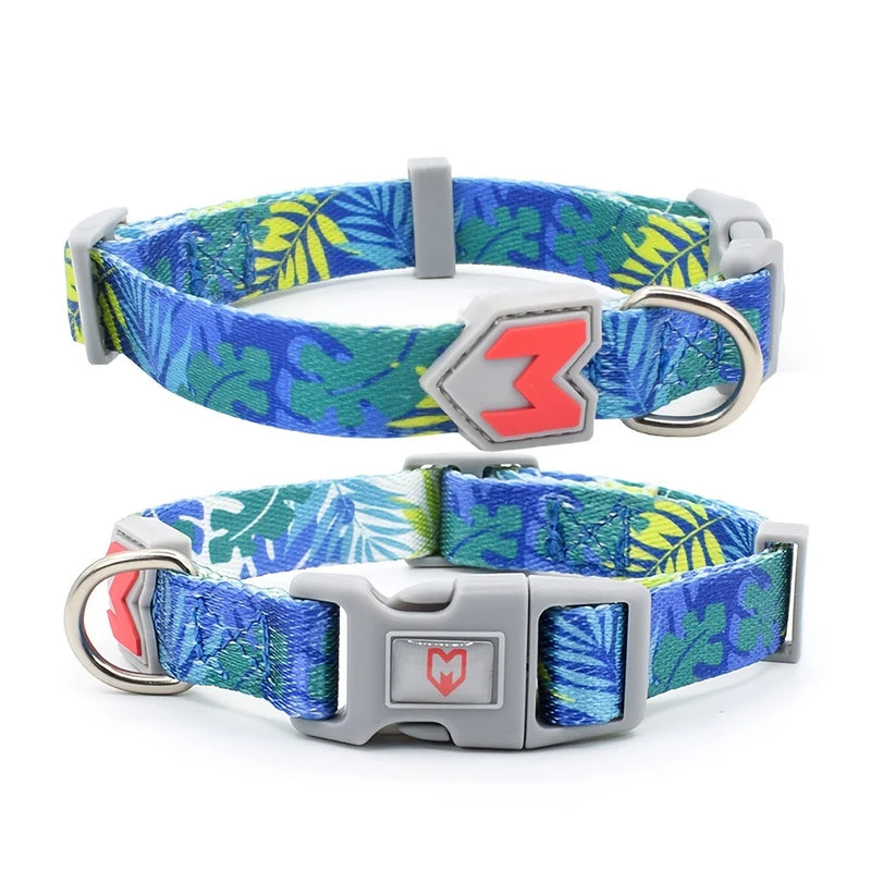 Dog Collar Made Of Polyester Material, Soft And Comfortable, Beautiful Animal Pattern Collar 1 Piece