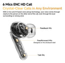 QCY MeloBuds Pro Adaptive Hybrid Active Noise Cancelling Wireless Earbuds 46dB Bluetooth 5.3 LDAC Hi-Res Audio 34H Earphones