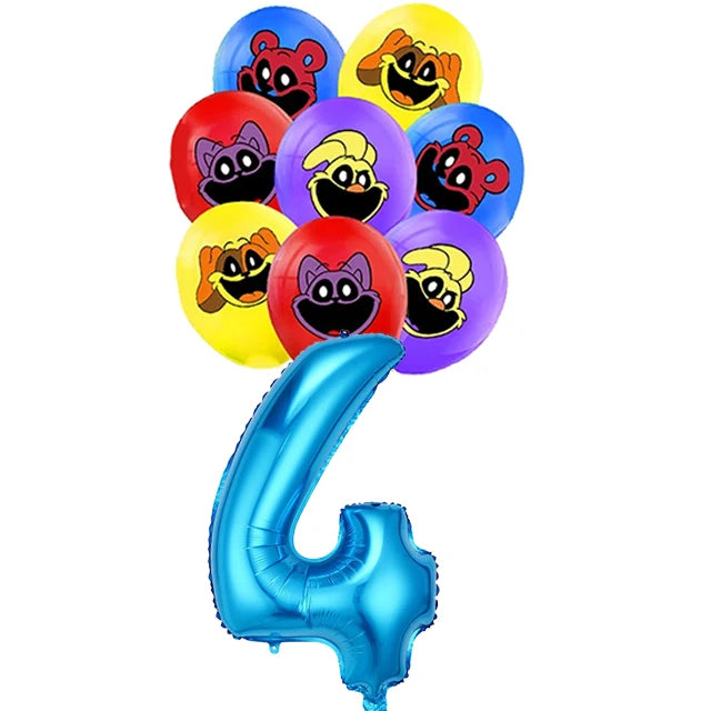 Smiling Critters Birthday Party Decoration Disposable Tableware Set Plate Balloons Banner Cake Topper Party Supplies Baby Shower