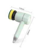 Elektrische Reinigungsbürste, multifunktional, USB-wiederaufladbar, elektrischer Rotationswäscher für den Haushalt, Reinigungsgerät