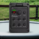 201 Piezo Pickup Acoustic Guitar Preamp 4 Band Acoustic Guitar Pickup Preamp EQ Tuner Mic Blend Preamp for Fishman Presys+