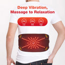 Cordless Hot Waist Belt Massager Lower Back Support Lumbar Protector Back Heated Vibration Massage Waist Brace Relief Pressure